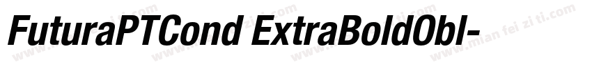 FuturaPTCond ExtraBoldObl字体转换